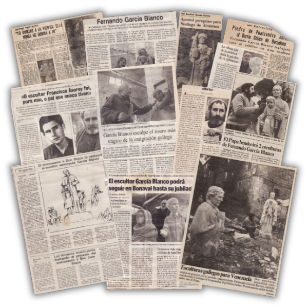 Montaje de recortes de prensa